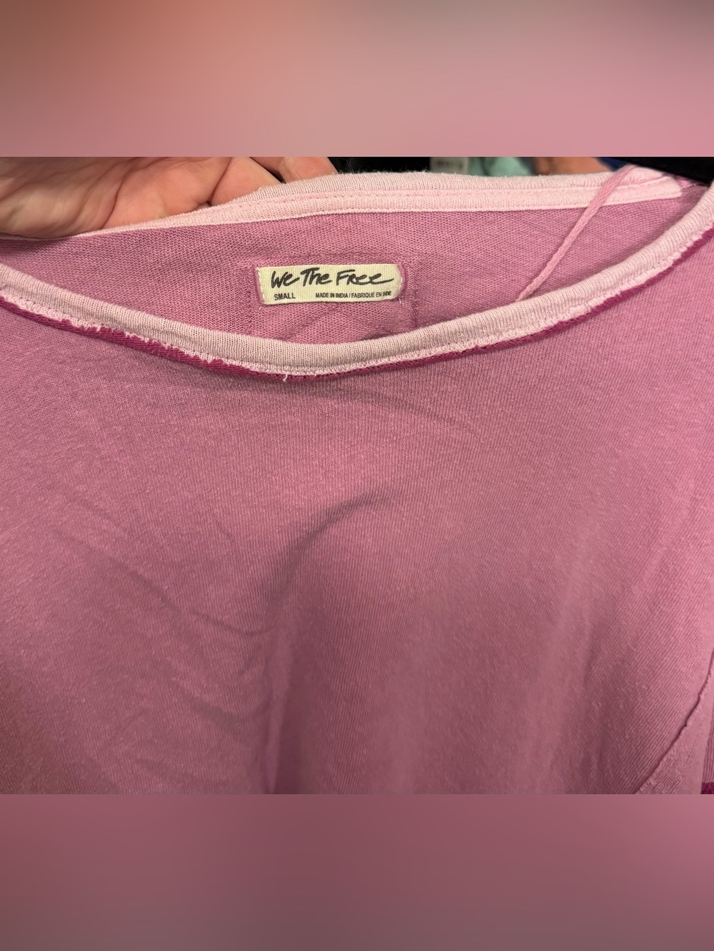 NWOT Free People We The Free You're A Star Tee - pink magenta - Small - Picture 8 of 8
